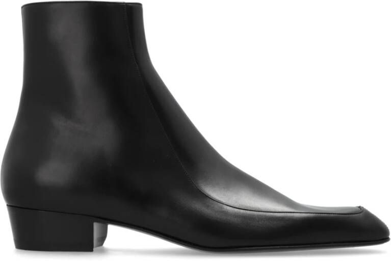Saint Laurent Augustin Enkellaarzen Leer Mannen