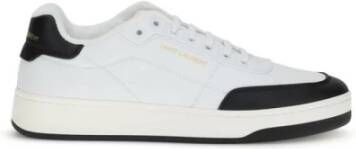 Saint Laurent Sneakers met suède paneel en logo