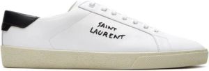 Saint Laurent Court Classic Sl 06 Embroidered Sneakers IN Leather