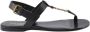 Saint Laurent Verstelbare Enkelband Leren Sandalen Black - Thumbnail 1