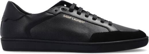 Saint Laurent Sl 10 Lage Top Kalfsleren Sneakers Zwart Heren - Foto 4