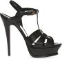 Saint Laurent Stijlvolle Sandalen voor Zomeroutfits Black Dames - Thumbnail 1