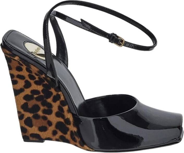 Saint Laurent Stijlvolle Sleehak Sandalen voor Vrouwen
