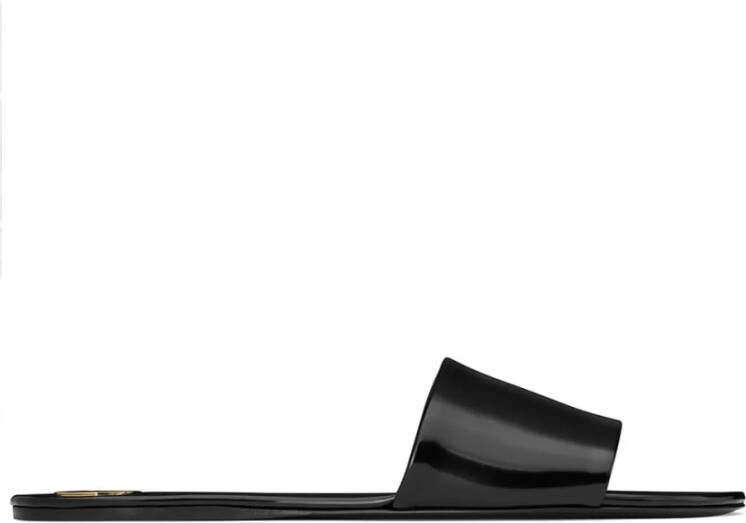 Saint Laurent Stijlvolle Slides voor dagelijks gebruik Black Dames
