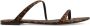 Saint Laurent Stijlvolle Slippers voor Dagelijks Comfort Brown Dames - Thumbnail 5