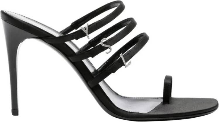 Saint Laurent Stijlvolle Toe Ring Stiletto Hak Sandalen