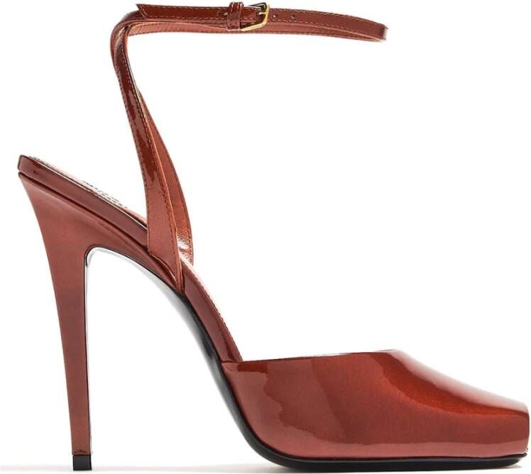 Saint Laurent Stijlvolle Zomer Sandalen voor Vrouwen Brown Dames