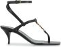Saint Laurent Stiletto Leren Sandalen met Gesp - Thumbnail 1