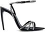 Saint Laurent Stiletto Sandalen met Open Teen Gesp en Strik - Thumbnail 1