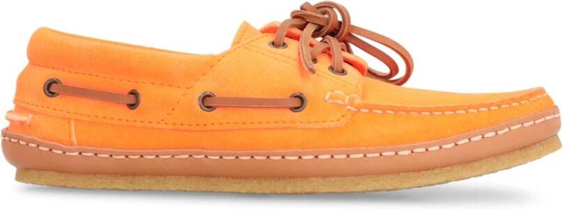 Saint Laurent Suede Bootschoenen Ronde Neus Rubber