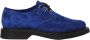 Saint Laurent Suede Derbies Veterschoenen Mannen Blue Heren - Thumbnail 5