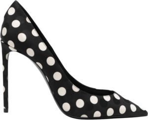 Saint Laurent Super Star Kalf Witte Ster Zebra Meerkleurig Dames