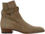Saint Laurent Leren Jodhpur laarzen met gespsluiting Beige Dames - Thumbnail 1