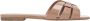 Saint Laurent Roze Patent Leren Gekruiste Band Sandalen Pink Dames - Thumbnail 1