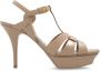 Saint Laurent Tribute platform sandalen Beige Dames - Thumbnail 4