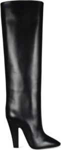 Saint Laurent Tube Knee length Boots Zwart Dames