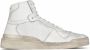 Saint Laurent Verweerde leren high-top sneakers White Dames - Thumbnail 1