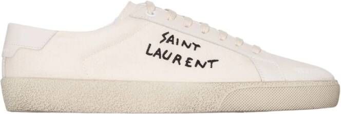 Saint Laurent Beige Sneakers Regular Fit Geschikt voor alle temperaturen Andere vezels 100% Beige Dames