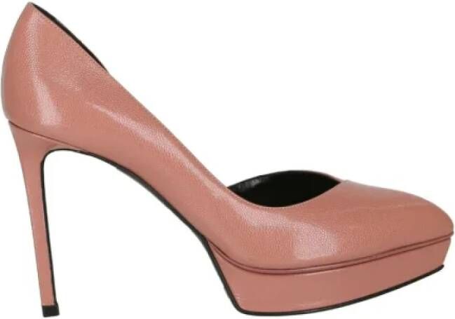 Saint Laurent Vintage Pre-owned Leather heels Beige Dames
