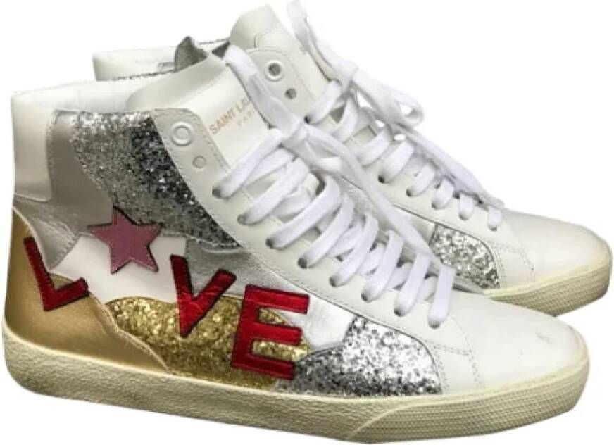 Saint Laurent Vintage Pre-owned Leather sneakers Multicolor Dames