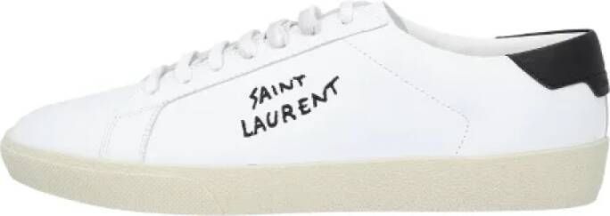 Saint Laurent Vintage Pre-owned Leather sneakers White Dames