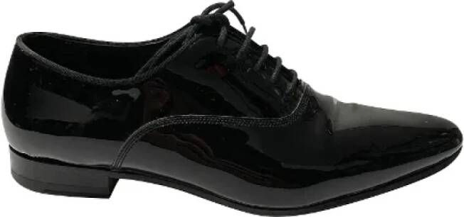Saint Laurent Vintage Pre-owned Platte schoenen Black Heren