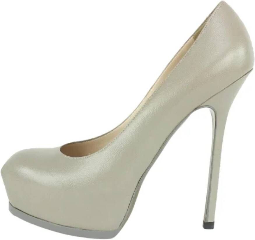 Saint Laurent Vintage Pre-owned Pumps Beige Dames