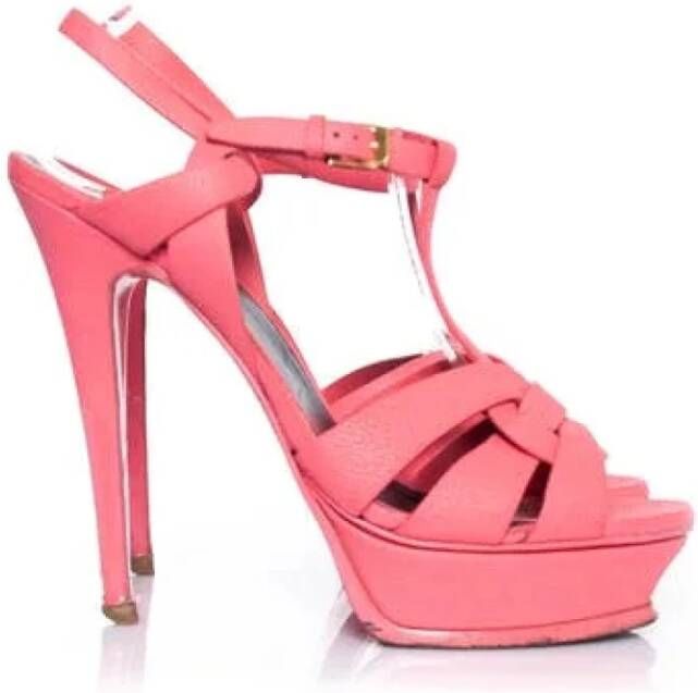 Saint Laurent Vintage Pre-owned Sandalen Pink Dames