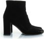 Saint Laurent Vintage Tweedehands fluwelen enkellaarsjes - Thumbnail 1