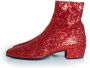 Saint Laurent Vintage Tweedehands Glitter Enkellaarzen - Thumbnail 1