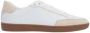 Saint Laurent Wit Geperforeerde Lage Top Sneakers White Heren - Thumbnail 1