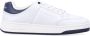 Saint Laurent Witte Blauwe Sneakers Leren Veterschoenen - Thumbnail 1