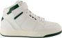 Saint Laurent Witte en groene hoge sneakers White Heren - Thumbnail 1