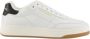 Saint Laurent Witte en zwarte leren sneakers - Thumbnail 1