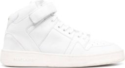 Saint Laurent Witte leren sneaker voor mannen