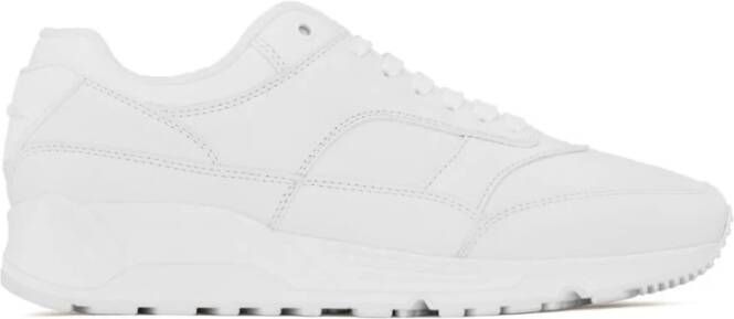 Saint Laurent Witte Leren Sneakers White Heren