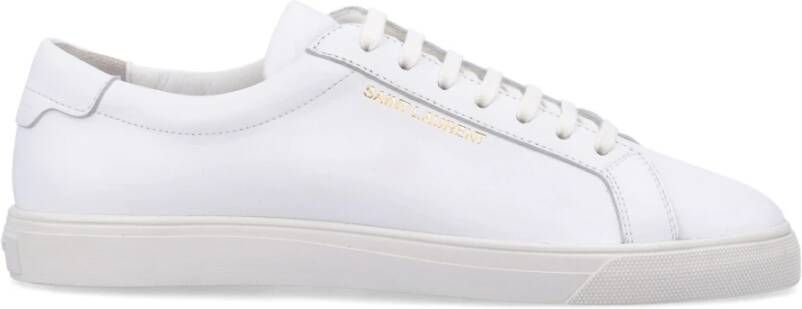 Saint Laurent Witte Sneakers Andy Low Top Stijl