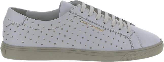 Saint Laurent Witte sneakers met studs White Dames