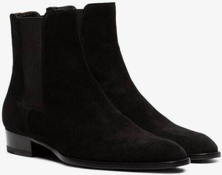 Saint Laurent Wyatt Chelsea Boots Zwart Heren