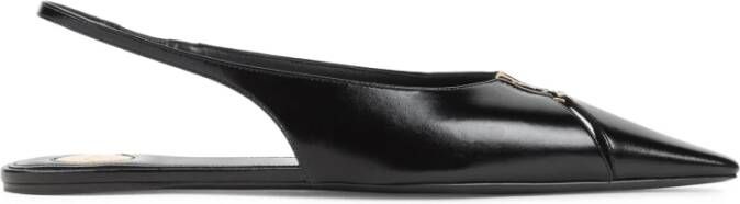 Saint Laurent Zwarte Ballerina's Elegante Schoenen