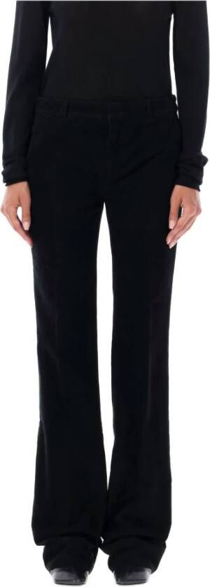 Saint Laurent Zwarte Corduroy Bootcut Jeans Aw24