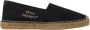 Saint Laurent Zwarte Geborduurde Canvas Espadrilles - Thumbnail 1