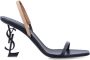 Saint Laurent Zwarte Gesloten Teen Sandalen Opyum Stijl Black Dames - Thumbnail 1