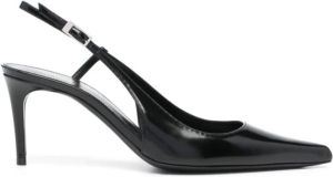 Saint Laurent Zwarte Hacker 70 T. Luz Zwart Dames