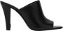 Saint Laurent Zwarte Leren Muiltjes Hakken Elegant Veelzijdig - Thumbnail 1
