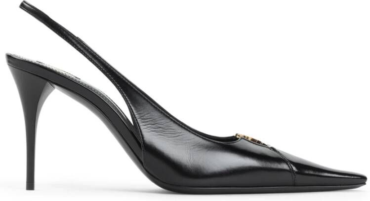 Saint Laurent Zwarte Leren Pumps voor Vrouwen