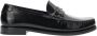 Saint Laurent Zwarte Loafers Regular Fit Geschikt voor Alle Temperaturen 100% Leer Black Dames - Thumbnail 1