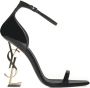 Saint Laurent Zwarte Opyum Lakleren Sandalen - Thumbnail 1