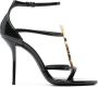 Saint Laurent Zwarte Strappy Sandalen Vernice T10 Black Dames - Thumbnail 1