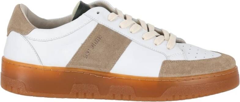 Saint Sneakers Geperforeerde Leren Sneakers White Heren - Foto 2